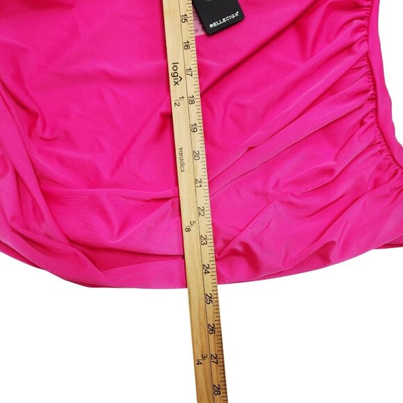 Relleciga Pink Tankini Top Size XL With Built-In Bra Cups & Adjustable Straps $1 - Picture 8 of 10
